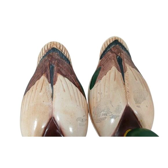 Vintage 1978 Avon Mallard Duck Glass Covered Dishes Set of 2 - Picture 3 of 8